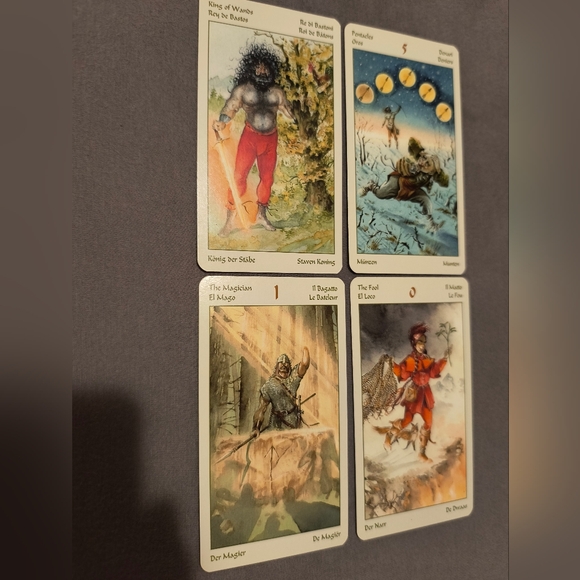 Vikings / Vikingo Tarot Deck from Lo Scarabeo. Rare and unique cards, like new - Picture 3 of 5